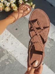 Shein CC16122 Shein Lapos Fonott Alkalmi Szandál (43) 36 (sx2305187022962517)