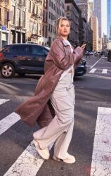 Prettylittlething KU5108 Prettylittlething Öko Bőr Kabát Cipzár (43) Xxs