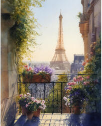 Art City Set goblen cu diamante, cu sasiu, Turnul Eiffel, 40x50 cm (DP429)