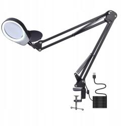 Timeless Tools Asztalra szerelhető LED-es nagyító, 11cm lencse, 3X/10X nagyítás, 35cm kar (HOP1001323)