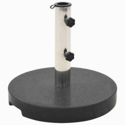 vidaXL Suport umbrelă de soare, granit 20 kg, rotund, negru (45068)