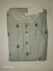  Férfi pizsama Meleg Frottír hosszú ujjú M (namky)