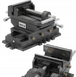 TOYA Keresztszemes Gépi Satu 100mm Öntöttvas Kéttengelyes YT-65075 (YT-65075)