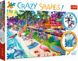 Trefl - Puzzle Crazy Shapes: Miami Beach - 600 piese