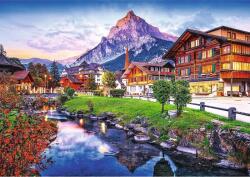 Trefl - Puzzle Premium Plus Photo Odyssey: Alpine town, Switzerland - 1 000 piese