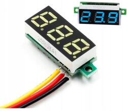 Mixxer Mini Voltmérő Led mérő 0-100V DC Kék (00078)