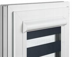 Praskdesign Roló Éjjel-nappal Zebra Kazettában Vezetősínekkel 148x150 cm Zebra Különböző Körök (Rolety Dzień Noc Z Prowadnicami Na Wymiar)