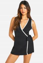 Boohoo HC14302 Boohoo Rövid Kontrasztos Elegáns Overál (43) S
