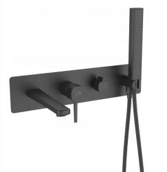 Laveo Kádtöltő Csaptelep Falsík Alatti Zuhanyszettel Fekete Laveo (BAP 711P)