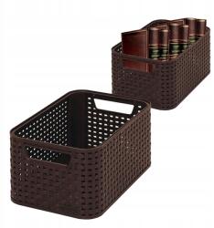 Keter Barna tároló kosár fogantyúkkal otthoni irodába Curver (205824)