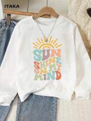 Shein CC16203 Shein Fehér Nyomott Mintás Melegítőfelső (42) L