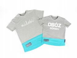 Ubieramyekipy Szürke Türkizkék Póló Xs Saját Felirattal Személyre Szabás Pol Márka