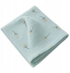 Swanstore Muszlin pelenka 30x30 cm, öntapadós, zsebkendő- zöld pitypang (5906112655655)