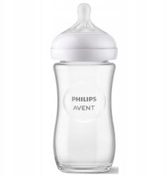 Philips Üvegpalack 1M+ Reszponzív Természetes Csecsemőknek 240 ml (SCY933/01)