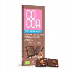 COCOA Creamy csokoládé mandulával és sóval, Bio, 40g, Cocoa (5902565216634)