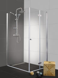 Sanotechnik DUET II szögletes sarok zuhanykabin csuklóajtóval, jobbos kivitel, 80x100 cm (MF80+M12101FR)