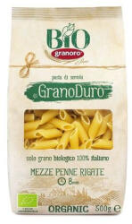 Granoro bio tészta mezze penne rigate 500 g - vitalora