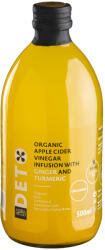 Deto bio szűretlen almaecet fúzió kurkumával és gyömbérrel "anyaecettel" 500 ml - vitalora