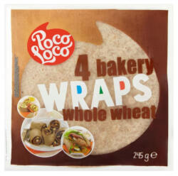 Poco Loco teljes kiőrlésű lágy tortilla 245 g - vitalora