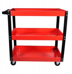 G. I. Kraft Műhelykocsi 3 Szintes Szerszámos Szervizkocsi Fékkel Szekrény 3 Polccal (GI37106)