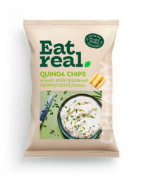 Eat Real quinoa chips lágy tejfölös & metélőhagymás ízű 40 g - vitalora