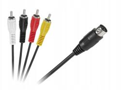 Lechpol Din Kábel 4xRCA 1, 8m (KPO2796-1,8)