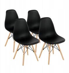 Timeless Tools 4 db modern étkezőszék, 4 színben-fekete (HOP1001035-1)