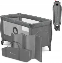 Lionelo Utazóágy Lionelo Stefi Plus Szürke, Többszínű (Łóżeczko turystyczne dwupoziomowe składane)