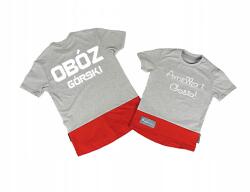 Ubieramyekipy Szürke Piros Póló 134 Saját Felirattal Pol Márka