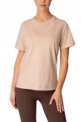  Mona Női pamut póló, normál fazon, Base modell, bézs színű, XL-es méret (MO-W-LW25-030070014-030005-XL)