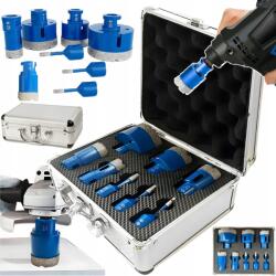 Diamant Fúrók Greslaphoz, Csempe Fúrókoronák Készlet 6-68 MM 8 Db (OTWORNICE DIAMENTOWE DO GRESU PŁYTEK Kamienia)