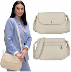Wojewodzic Maya bézs bőr postás táska női olasz bőrből (1967/FD05/Z)