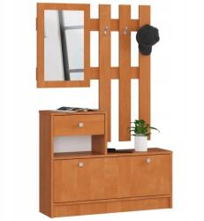 AKORD Öltözőszekrény bútor szett éger akasztós szekrény tükör Akd (PP0PZESOLC001)