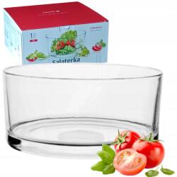 Edwanex Üveg Saláta tálaló Egyszerű 20 cm-es tál salátához, réteges salátákhoz Lengyel Termék Szép (08-065/200)