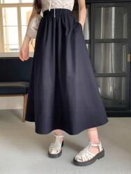 Dazy XC25302 Dazy Sötétkék Magas Derekú MIDI Szoknya (42) M