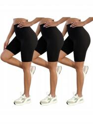 Shein DC46117 Shein Kerékpáros Leggings Fekete Magas Derekú (43) L