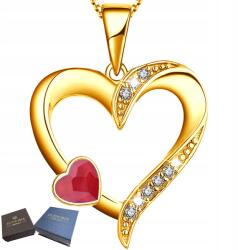 Mennica Świdnicka Arany Nyaklánc Lánc Medál Ezüst 925 Szív Női Szív