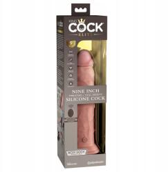 King Cock Elite Kétrétegű vibrátor távirányítóval 23cm (Dildo King Cock Elite)