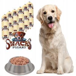  Karma Kutyádnak Snack Psiaki 10x900G Nedves Rúd 85% Sertéshús