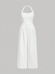 Shein FC17311 Shein Elegáns Fehér Overál Öv (43) 52