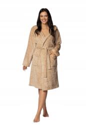 Envie Női Köntös, flanel fleece, bézs, Size 4XL/5XL, állatmintás (EN-W-NW24/25-020030075-020011-4XL/5XL)