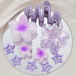 Hajcsat Szett Nagy hawaii hibiszkusz virág 10 db-os