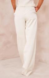 Prettylittlething KC13114 Prettylittlething Krémszínű Magas Derekú Nadrág (43) L