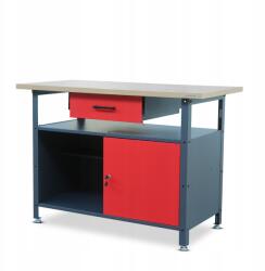 JAN NOWAK Garázs munkaasztal Jan Nowak Eric modell antracit-piros (1439)