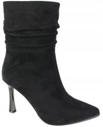 Goodin Női Bokacsizma Goodin GD-FL2218 MÉRET39 Fekete Velúr Tűsarkú (GD-FL2218)