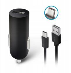 Forever Autós töltő 2A Usb szivargyújtó aljzathoz Usb-c Type-C kábellel (GSM032693)