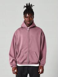 Shein KC37106 Shein Cipzáras Férfi Oversize Kapucnis Pulóver (42) Xs