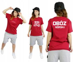 Ubieramyekipy Piros M-es Póló Saját Felirattal Személyre Szabás Nyomtatás Pol Márka