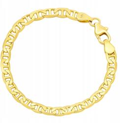 Larezo Gucci Marina Arany Karkötő 3mm Teljes Kovácsolt Férfi Borotva 21cm Ezüst 925 (złota bransoletka gucci marina żyletka męska)