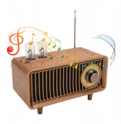  Retro Rádió Bluetooth Hangszóró Fm Sztereó Hangzás Konyhai Fa (a5455)